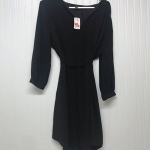 Le Chateau V-Notch Long Sleeve Tunic Dress